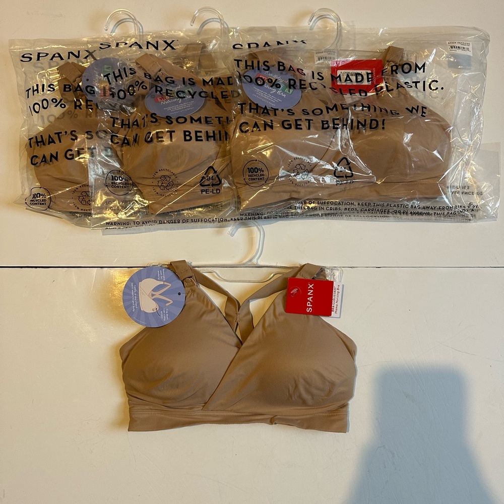 4 Pcs $58 SPANX Bra-llelujah Nursing Bra Post Maternity Multi Size S 34A 34B 32C